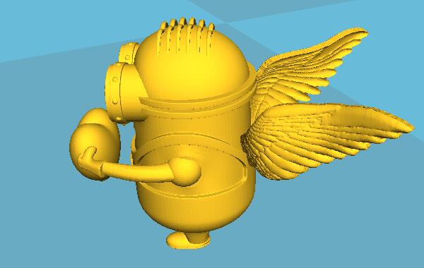 3D打印動(dòng)漫手辦之小黃人 3D打印動(dòng)漫手辦之小黃人